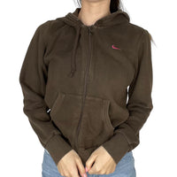 Brown Y2K Nike Zip Up