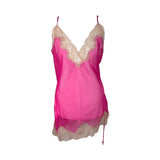 Y2K Pink Mesh Slip Dress