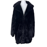 Black Faux Fur Coat