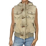 Beige Cord Gilet