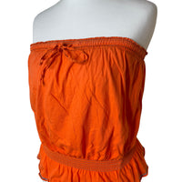 Y2K Orange Bandeau Top