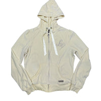 Y2K Pastel Yellow Lipsy Velour Zip Up