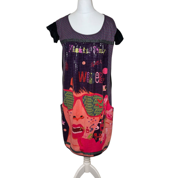Vintage Graphic Sequin Dress
