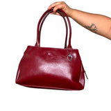 Red Faux Leather Bag Y2K