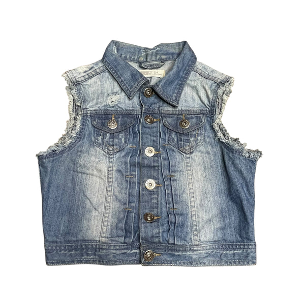 Y2K Denim Vest Jacket