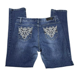 Y2K Embroidered Denim Jeans