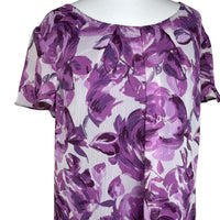 Purple Mesh Top