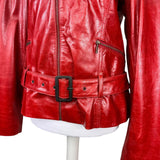 Vintage Red Leather Jacket