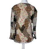 100% Silk Patchwork Vintage Blouse