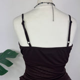 Black Gem Y2K Necklace