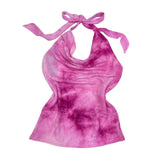 Y2K Ombre Pink Halter-neck Top