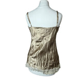 Y2K Gold Satin Cami