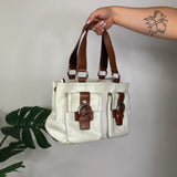 Coach 2000’s Soho Double Pocket Satchel Leather Bag