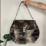 Faux Leather & Fur Bag