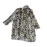 Faux Fur Leopard Print Coat