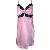 Vintage Pink Satin Slip Dress