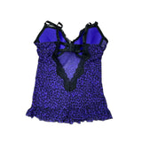 Purple Y2K Animal Print Corset