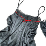 Black Vintage Deadstock Satin Lingerie Set BNWT