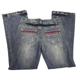 Y2K Distressed Flared Denim Jeans