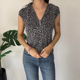 RARE 2000’s Jane Norman Animal Print Top