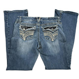 Y2K Bootcut Rhinestone Denim Jeans