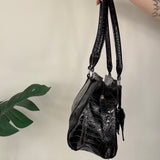 Black Bow Charm Y2K Bag