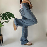 RARE True Religion Patchwork Vintage Flared Denim Jeans