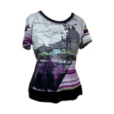 Graphic Print Y2K Top