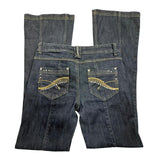 Y2K Rhinestone Flared Jeans