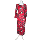 Red Floral Maxi Dress