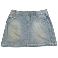 Denim Stripe Skirt