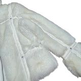 White Faux Fur Y2K Coat