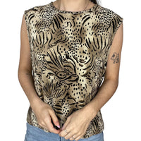 Animal Print Y2K Vest Top