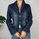 Y2K Graphic Denim Jacket
