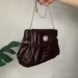 Brown Bow Y2K Bag