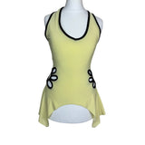 Yellow Y2K Halter Neck Top