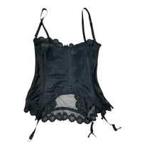 Vintage Black Corset Basque