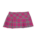 Y2K Tartan Mini Pleated Skirt