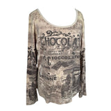 Y2K Graphic Long Sleeve Top