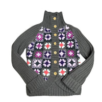 Y2K Flower Crochet Cardigan