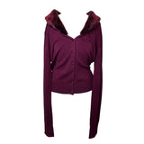 Vintage BAY Burgundy Cardigan