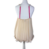 Y2K Vintage Satin and Mesh Cami Babydoll