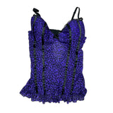 Purple Y2K Animal Print Corset