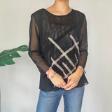 Y2K Mesh Long Sleeve Top