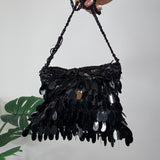 Black Sequin Mini Bag