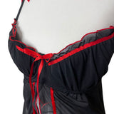 Y2K Mesh Slip Babydoll Dress