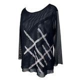 Vintage Mesh Long Sleeve Top