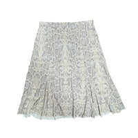 Vintage Snake Print Midi Skirt
