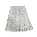 Vintage Snake Print Midi Skirt