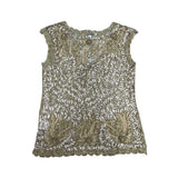 Gold Embellished Y2K Top